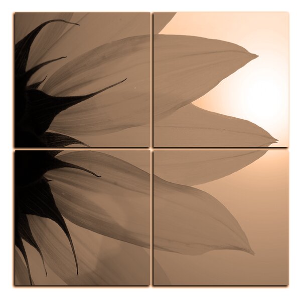 Slika na platnu - Cvijet suncokreta - kvadrat 3201FE (60x60 cm)