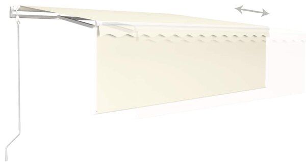 Automatska tenda na uvlačenje s roletom 4 x 3 m krem - Krema / 4 x 3 m