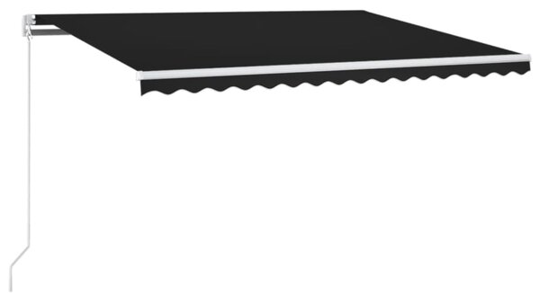 Tenda na ručno uvlačenje s LED svjetlima 400 x 350 cm antracit - Antracitno siva / 400 x 350 cm