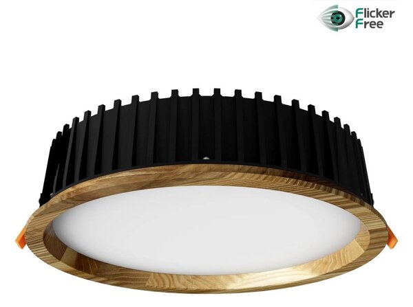 APLED - LED Ugradbena svjetiljka RONDO LED/18W/230V 3000K pr. 26 cm jasen masivni