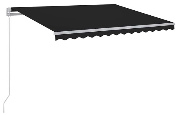 Tenda na ručno uvlačenje s LED svjetlima 300 x 250 cm antracit - Antracitno siva / 300 x 250 cm