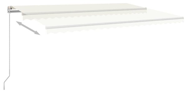 Tenda na ručno uvlačenje 500 x 300 cm krem - Krema / 500 x 300 cm