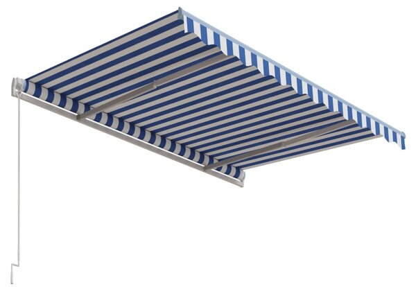 Tenda na automatsko uvlačenje 300 x 250 cm plavo-bijela - Plava / 300 x 250 cm