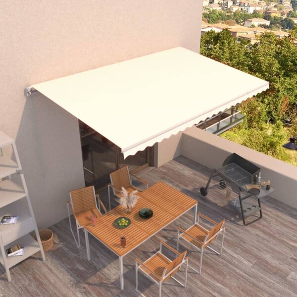 Tenda na ručno uvlačenje 500 x 300 cm krem - Krema / 500 x 300 cm