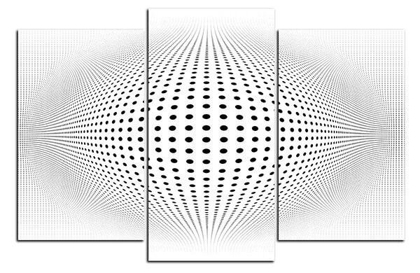 Slika na platnu - Apstraktna geometrijska sfera 1218C (90x60 cm)