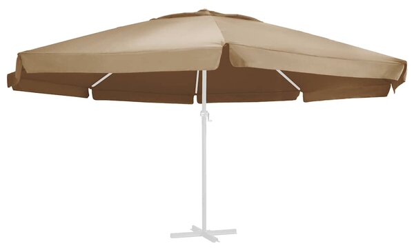 Zamjenska tkanina za vrtni suncobran smeđe-siva 610 cm - Sivo-smeđa / Φ 610 cm