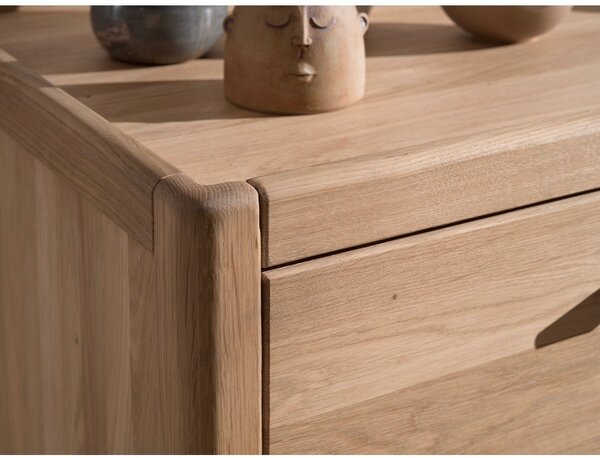 Dječja komoda od punog hrasta u prirodnoj boji 100x95x55 cm Forrest – Vipack