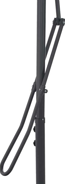 Vrtni suncobran s čeličnim stupom 250 x 250 x 230 cm bordo - Crvena / N/A
