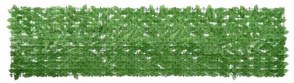 Balkonski zastor sa zelenim lišćem 300 x 75 cm - Zelena / 300 x 75 cm
