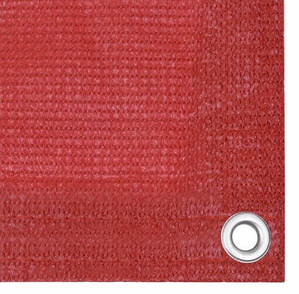 Balkonski zastor crveni 75 x 300 cm HDPE - Crvena / 75 x 300 cm