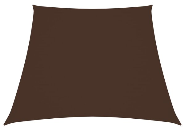 Jedro protiv sunca od tkanine Oxford trapezno 2/4 x 3 m smeđe - Smeđa / 2/4 x 3 m