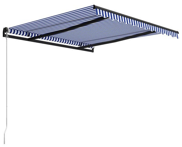 Tenda na ručno uvlačenje 300 x 250 cm plavo-bijela - Plava / 300 x 250 cm