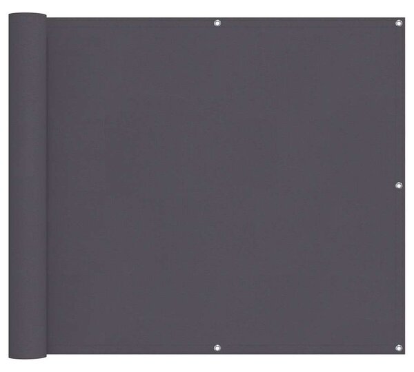 Balkonski zastor antracit 90 x 300 cm od tkanine Oxford - Antracitno siva / 90 x 300 cm