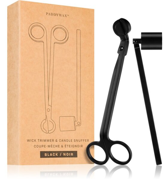 Paddywax Accesories Wick Trimmer & Candle Snuffer - Matte Black poklon set