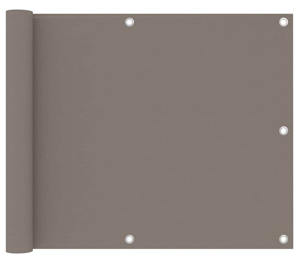 Balkonski zastor smeđe-sivi 75 x 600 cm od tkanine Oxford - Tupe / 75 x 600 cm