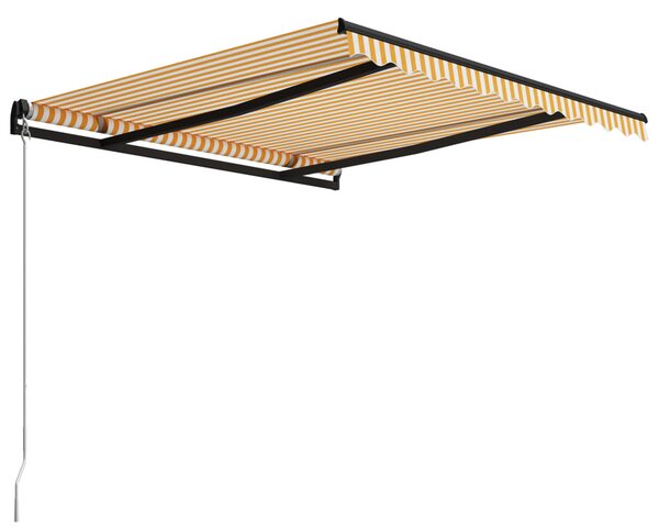 Tenda na ručno uvlačenje 300 x 250 cm žuto-bijela - Žuta / 300 x 250 cm