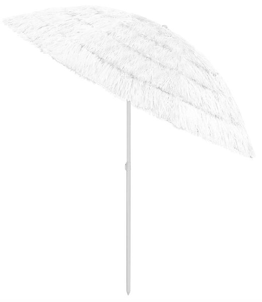 Suncobran za plažu Hawaii bijeli 240 cm - Bijela / 240 cm