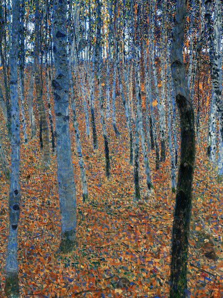 Reprodukcija umjetnosti Beech Grove (Vintage Trees) - Gustav Klimt, (30 x 40 cm)
