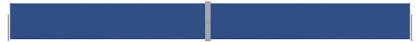 Uvlačiva bočna tenda za terasu 140 x 1200 cm plava - Plava / 140 x 1200 cm