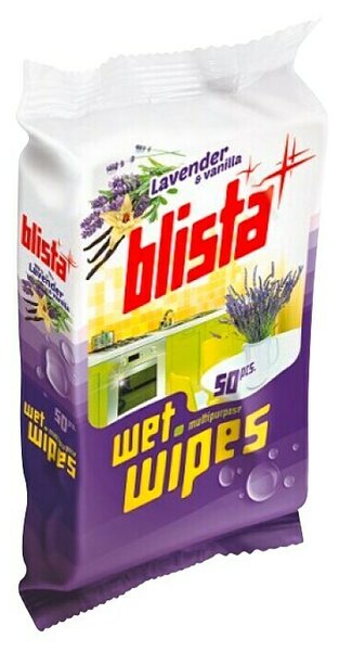 Vlažna maramica Blista Lavanda i Vanilija (50 Kom.)