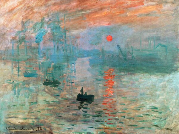 Reprodukcija umjetnosti Impression, Sunrise - Claude Monet, (40 x 30 cm)