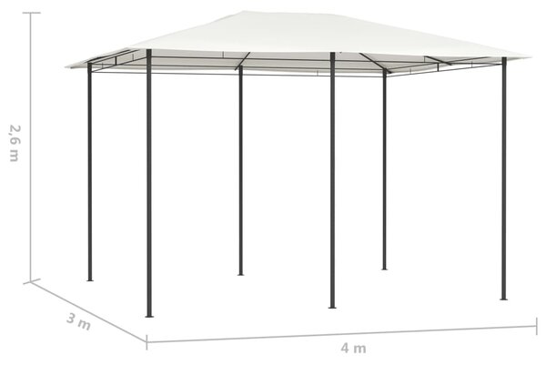Sjenica 3 x 4 x 2,6 m krem 160 g/m² - Krema / 3 x 4 x 2.6 m