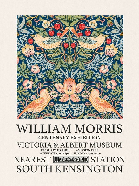Reprodukcija umjetnosti Strawberry Thief (Special Edition) - William Morris, (30 x 40 cm)