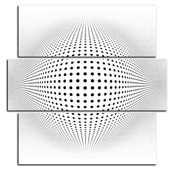 Slika na platnu - Apstraktna geometrijska sfera - kvadrat 3218D (75x75 cm)