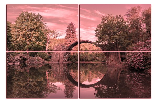 Slika na platnu - Most u parku u Kromlau 1246VE (90x60 cm)