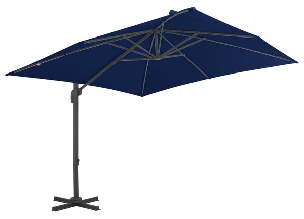 Konzolni vrtni suncobran s aluminijskim stupom 3 x 3 m azurni - Plava / 300 x 300 cm