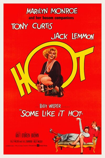 Reprodukcija umjetnosti Some Like it Hot / Marilyn Monroe (Retro Movie), (26.7 x 40 cm)