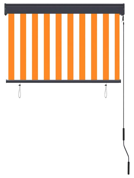 Vanjska roleta 100 x 250 cm bijelo-narančasta - Narančasta / 100 x 250 cm