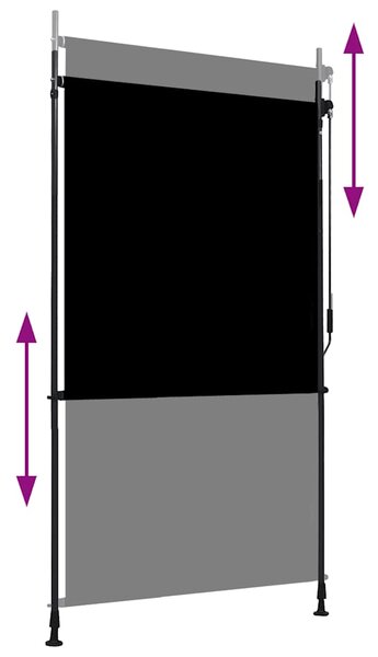 Vanjska roleta 120 x 270 cm antracit - Antracitno siva / 120 x 270 cm