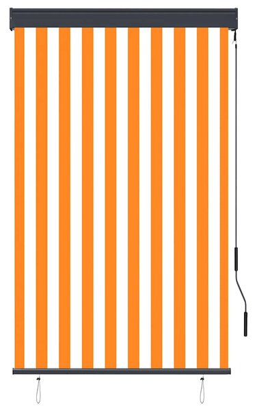 Vanjska roleta 100 x 250 cm bijelo-narančasta - Narančasta / 100 x 250 cm