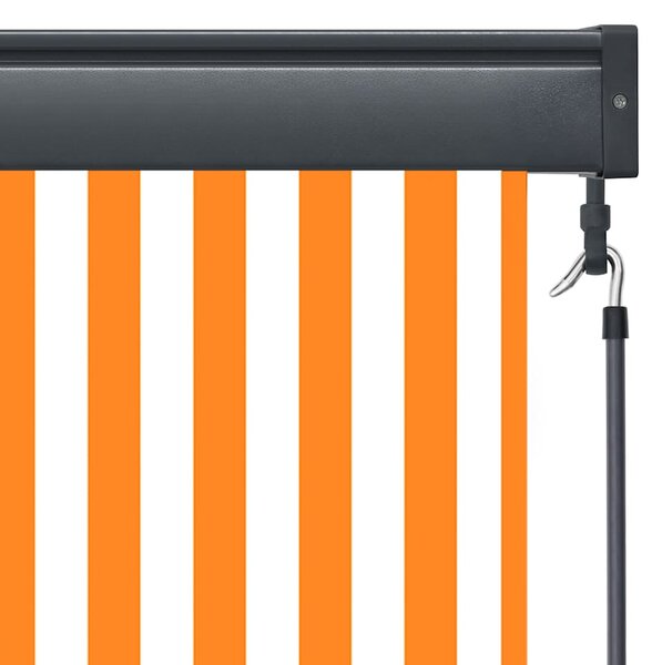 Vanjska roleta 100 x 250 cm bijelo-narančasta - Narančasta / 100 x 250 cm