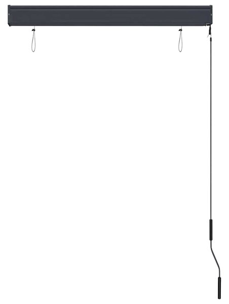 Vanjska roleta 100 x 250 cm bijelo-narančasta - Narančasta / 100 x 250 cm