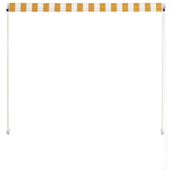 Tenda na uvlačenje 100 x 150 cm žuto-bijela - Žuta / 100 x 150 cm