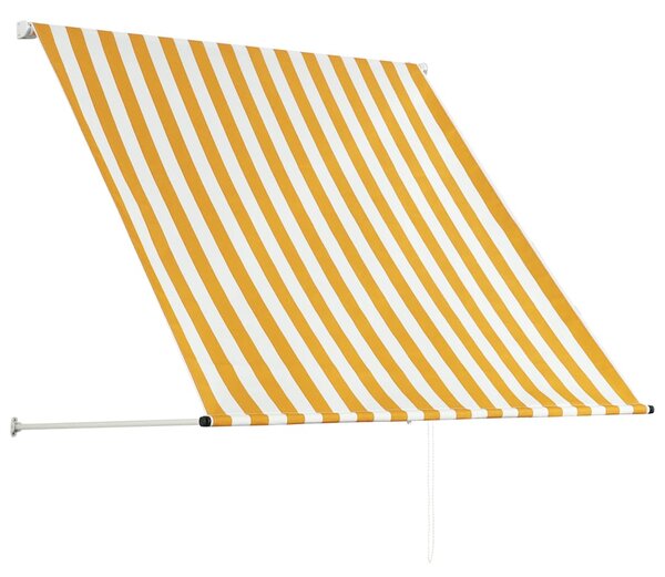Tenda na uvlačenje 100 x 150 cm žuto-bijela - Žuta / 100 x 150 cm