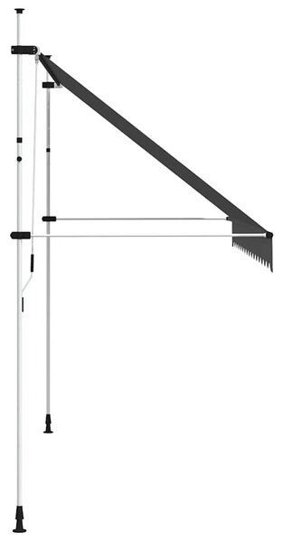 Tenda na ručno uvlačenje 350 cm antracit - Antracitno siva / N/A