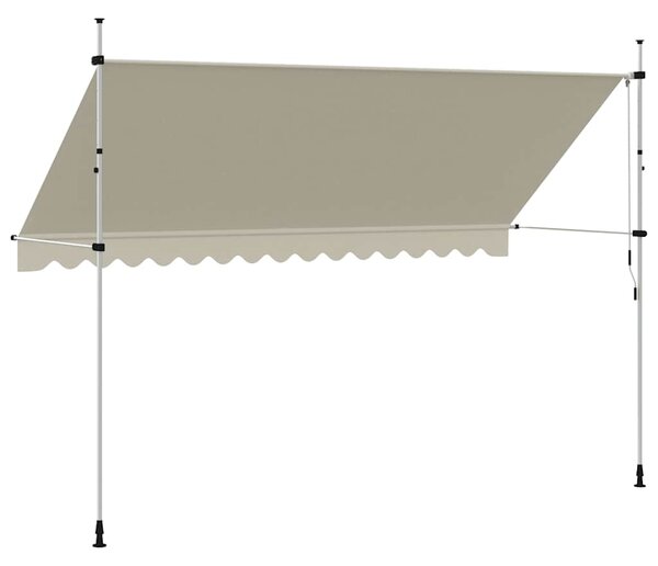 Tenda na ručno uvlačenje 400 cm krem - Krema / N/A