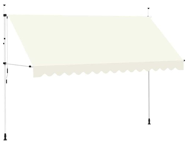 Tenda na ručno uvlačenje 400 cm krem - Krema / N/A