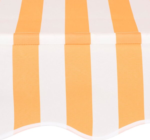Tenda na ručno uvlačenje 250 cm narančasto-bijela prugasta - Narančasta / N/A
