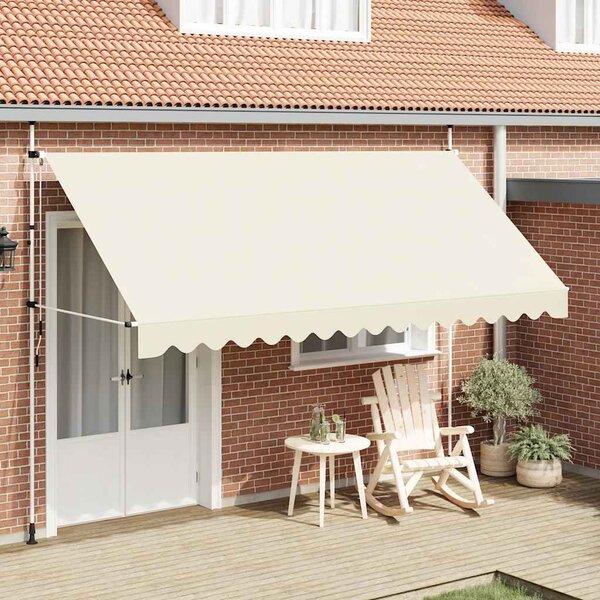 Tenda na ručno uvlačenje 400 cm krem - Krema / N/A