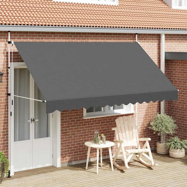Tenda na ručno uvlačenje 350 cm antracit - Antracitno siva / N/A