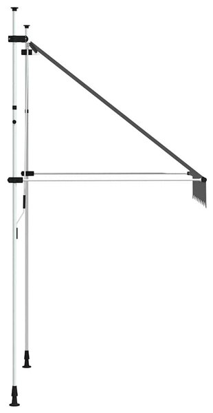 Tenda na ručno uvlačenje 150 cm antracit - Antracitno siva / N/A