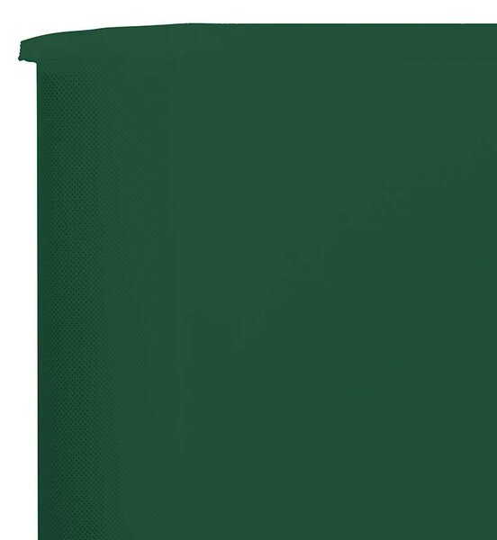 Vjetrobran sa 6 panela od tkanine 800 x 80 cm zeleni - Zelena / 800 x 80 cm