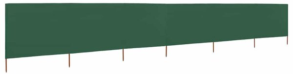 Vjetrobran sa 6 panela od tkanine 800 x 80 cm zeleni - Zelena / 800 x 80 cm