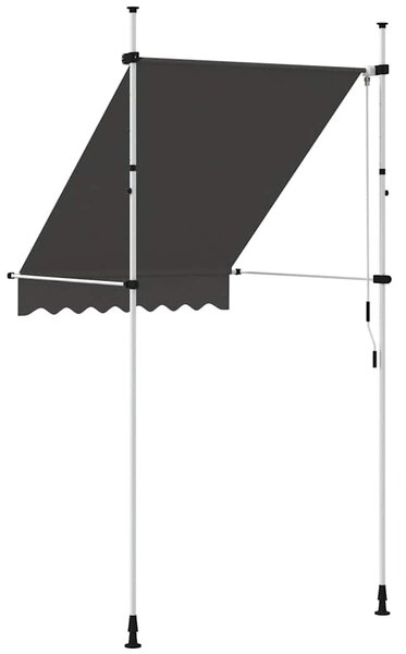 Tenda na ručno uvlačenje 150 cm antracit - Antracitno siva / N/A
