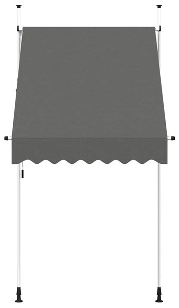 Tenda na ručno uvlačenje 150 cm antracit - Antracitno siva / N/A