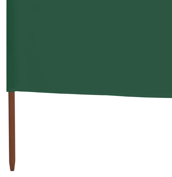 Vjetrobran sa 6 panela od tkanine 800 x 80 cm zeleni - Zelena / 800 x 80 cm